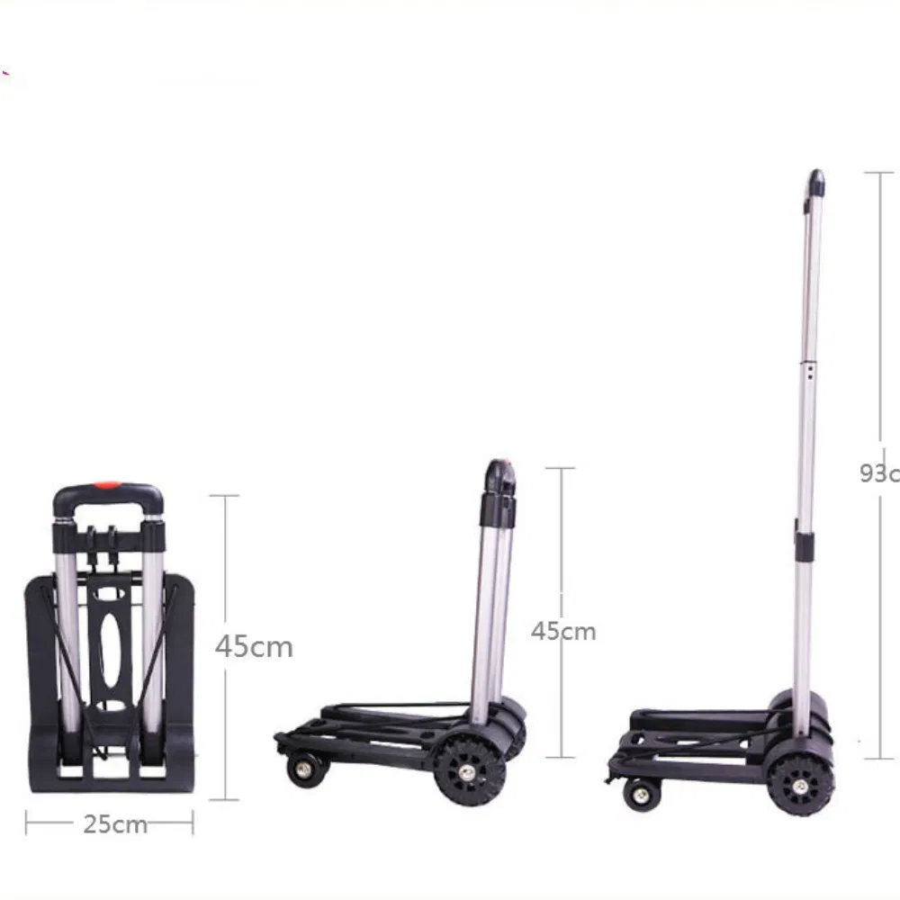 Складная тележка на 4 колесах из алюминиевого сплава