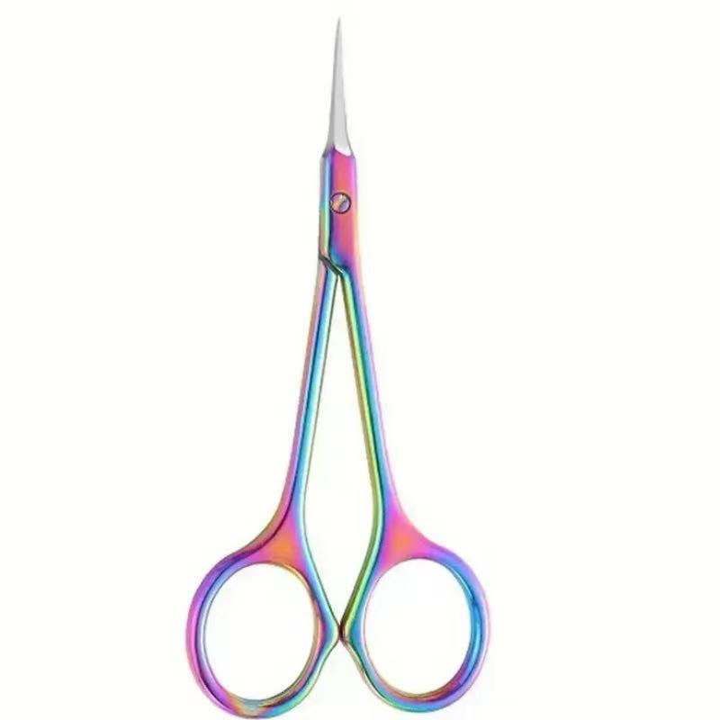 Factory Stock Stainless Steel Front Treatment Cuticle Eyebrow Trimming Beauty Clippers