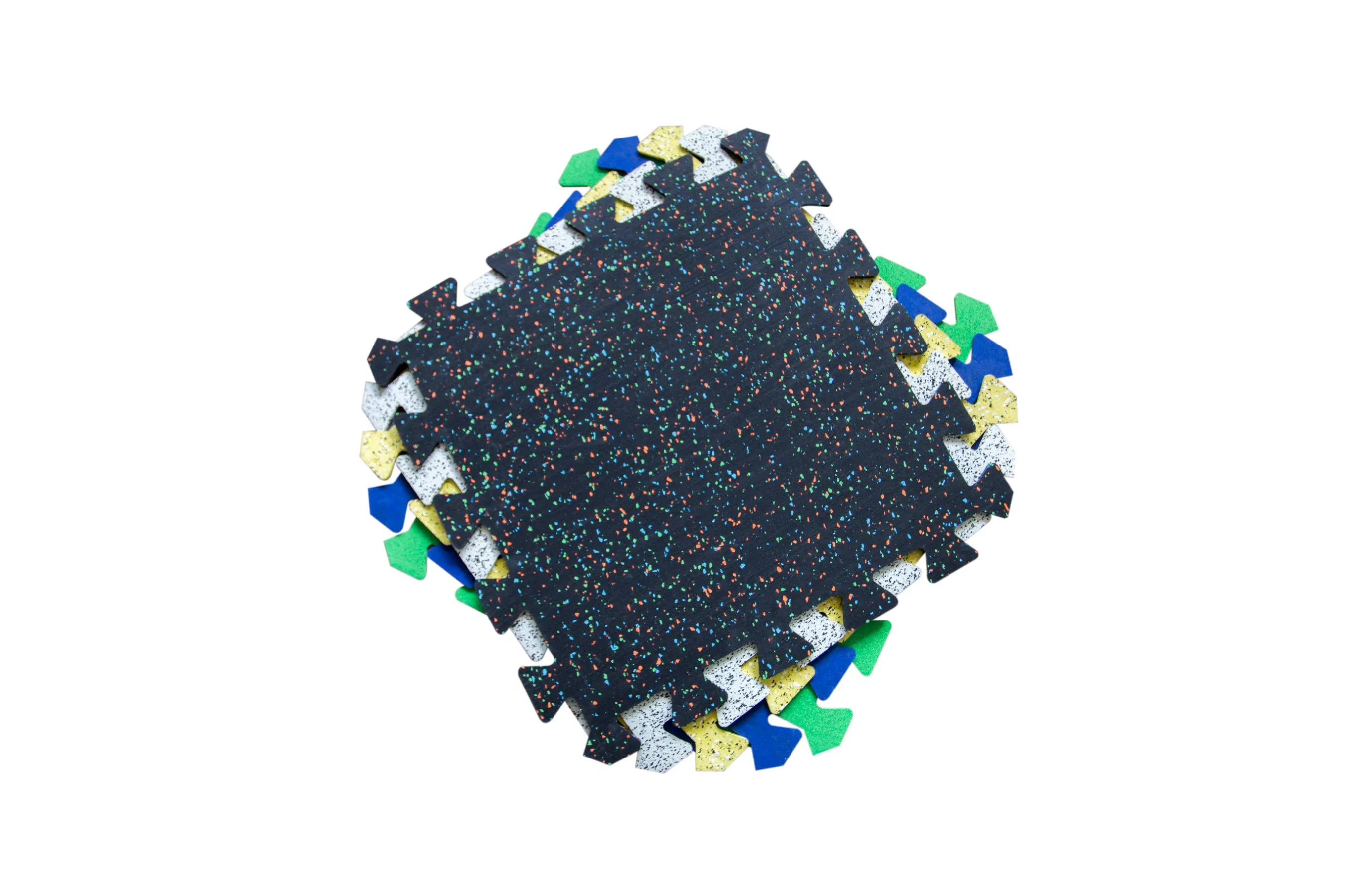 Interlocking Rubber Mats Puzzle Storage Rubber Mat for Gym Anti-Slip Gym Rubber Flooring Rolls Tiles