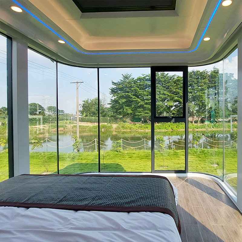 Modern Modular Prefabricated Container House Outdoor Mass Production Micro-Capsule House Modular Prefabricated House