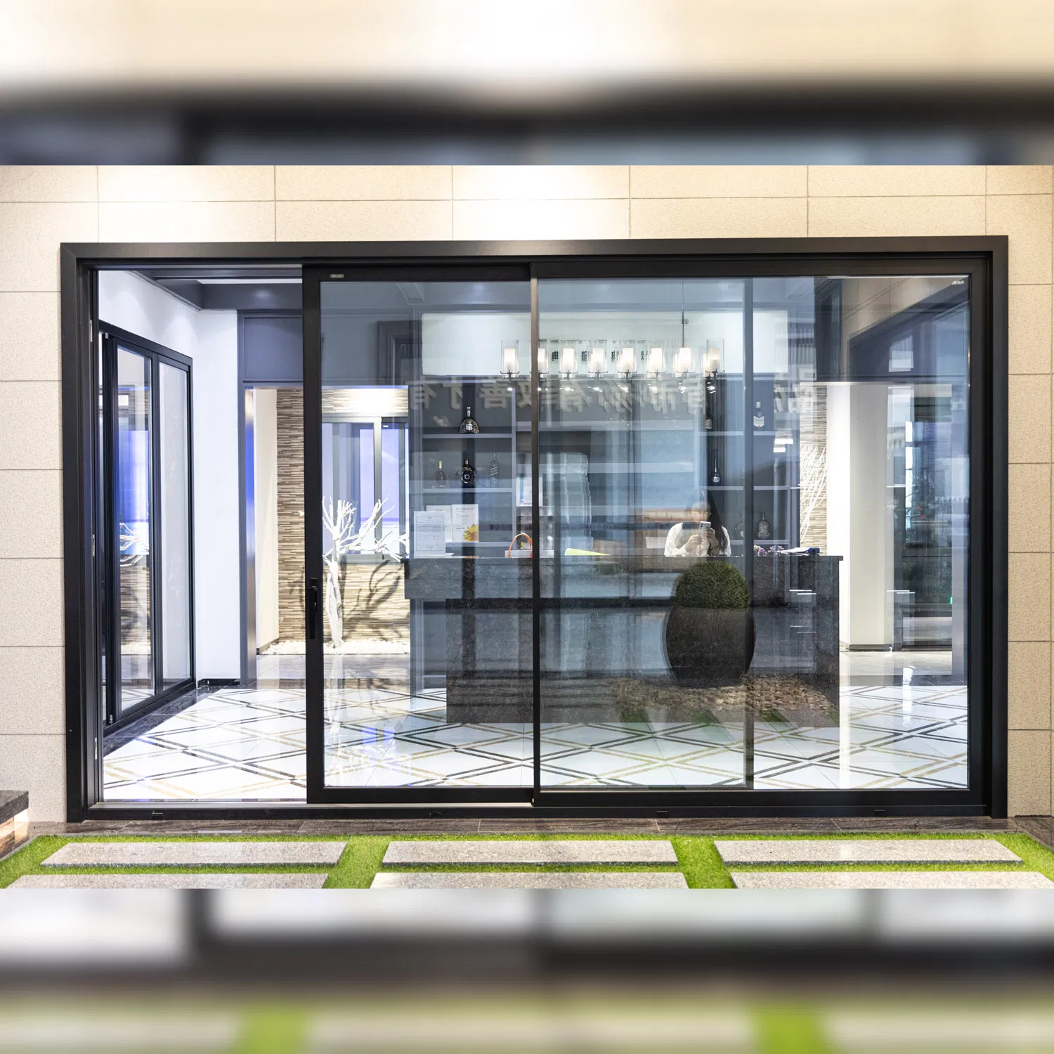 Premium Powder-Coated Double Glazed Soundproof Energy Saving Aluminum Sliding Door