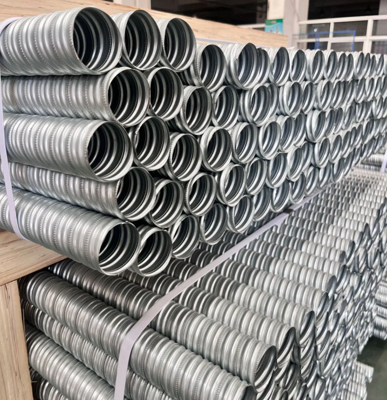 40-130 mm Galvanized Prestressed Corrugated Duct for Bridges and Buildings
