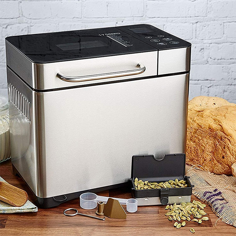 Multifunctional Breadmaker Stainless Steel Bread Maker Toaster Machine with Delay Timer