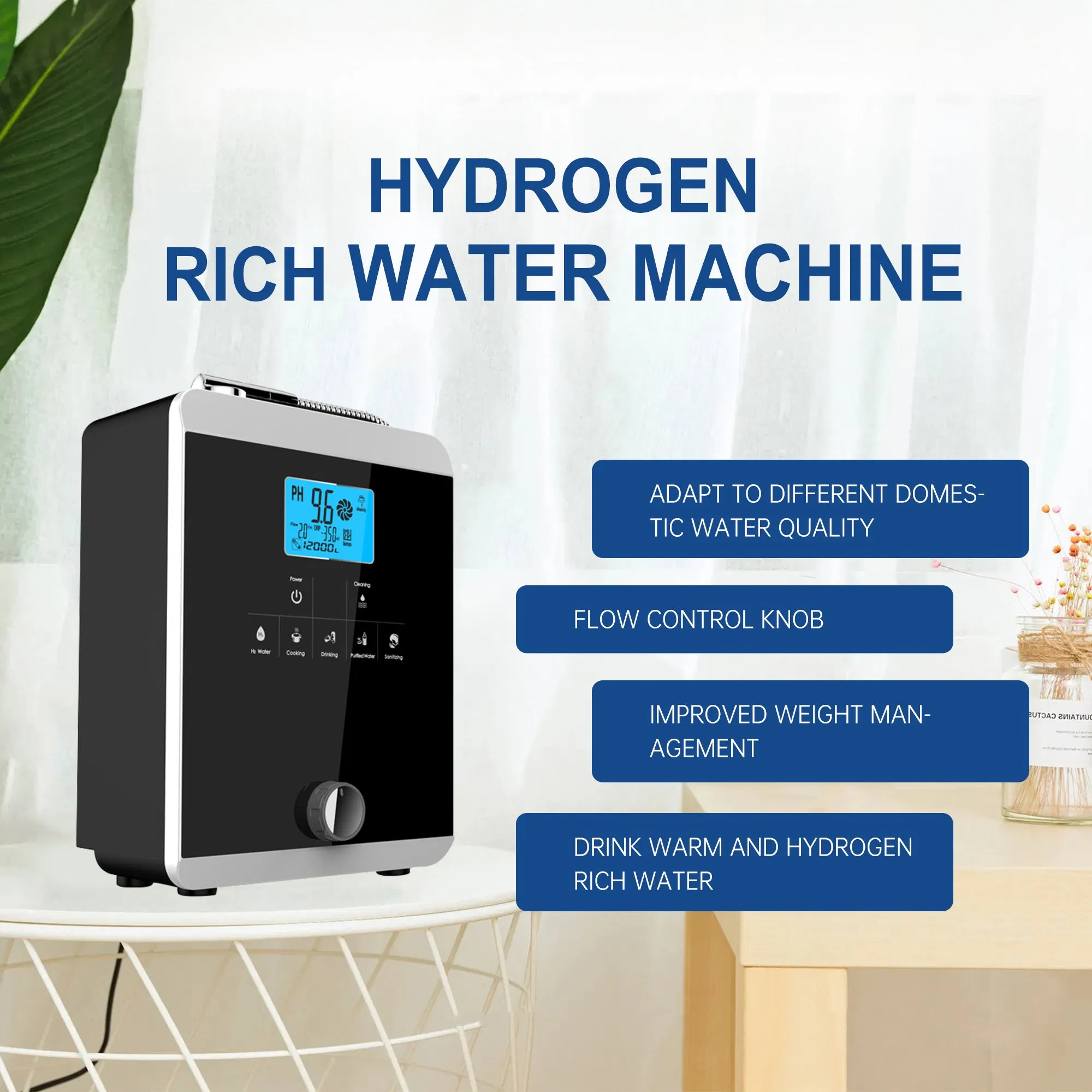 Alkaline Water Ionizer Health Home Appliances Electrolysis Technology High Quality 11 Plates