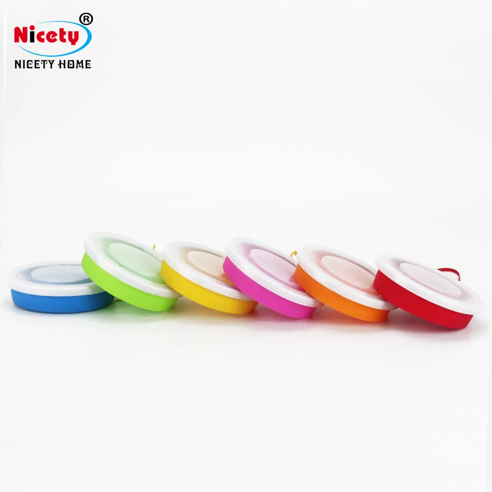 Custom Logo Takeaway Fashionable Durable Foldable Water Cup Travel Mug Recyclable Unbreakable Silicone Coffee Cup