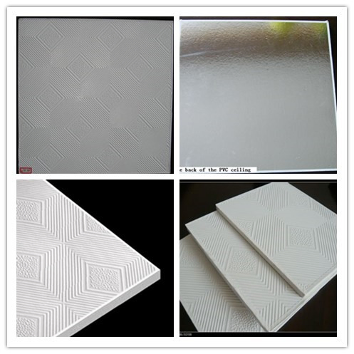 PVC Laminated Gypsum Ceiling Board/Tiles with Ceiling Tee Grids 60*60 Ceiling