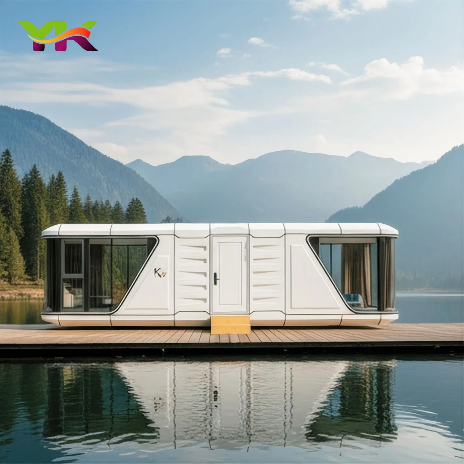 Modern Modular Space Capsule House Price Fashion Luxurious Mobile Hotel Tiny Apple House Prefabricated Steel Structure Cabin with Bathroom Prefab House