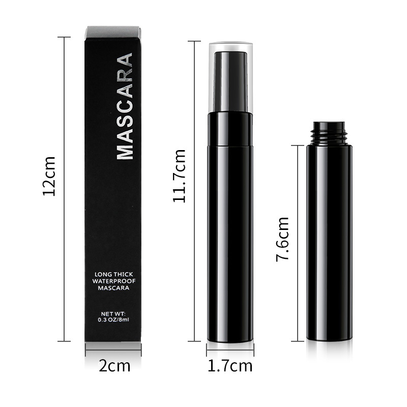 Custom Makeup Luxurious Volume and Length Waterproof Black Mascara