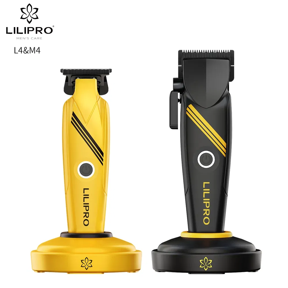 Lilipro L4&M4 Professional Rechargeable Hair Clipper and Hair Trimmer Set for Hair Barber Salon