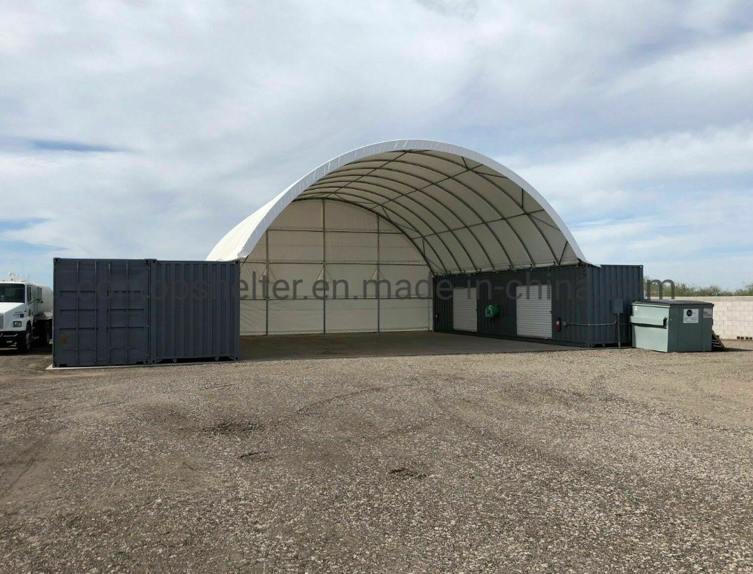 Large High Quality PVC Dome Industrial Shipping Container Shelter Shed for Equipment Storage