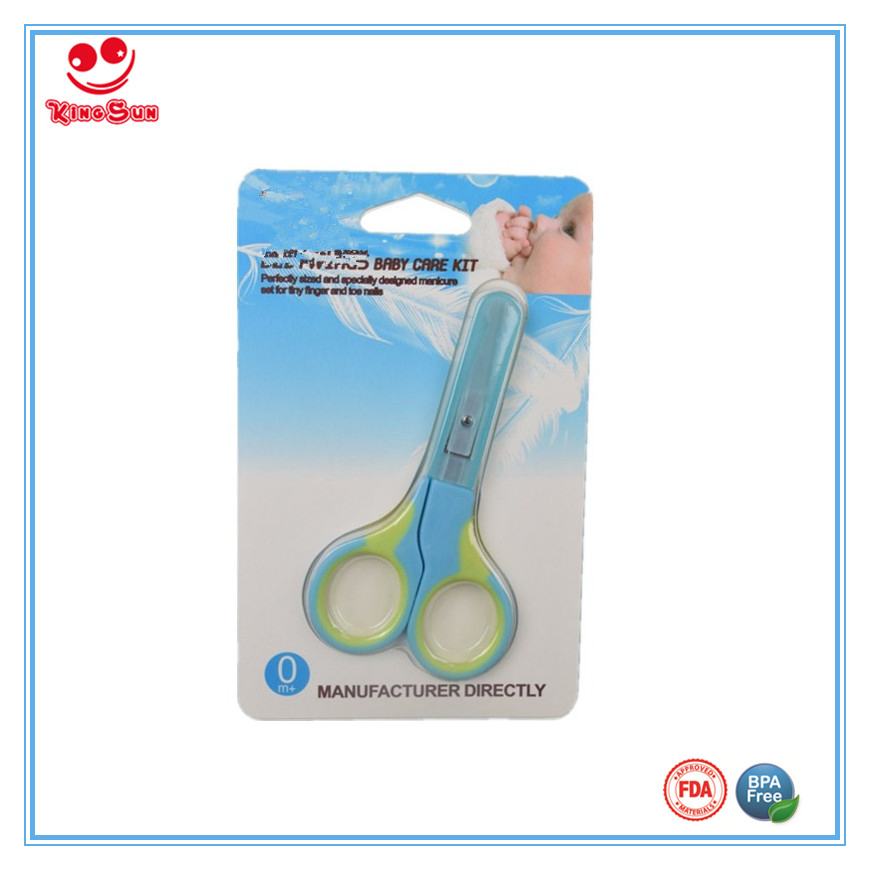 Best Newborn Nail Clipper Double Color Nail Scissors with Cover