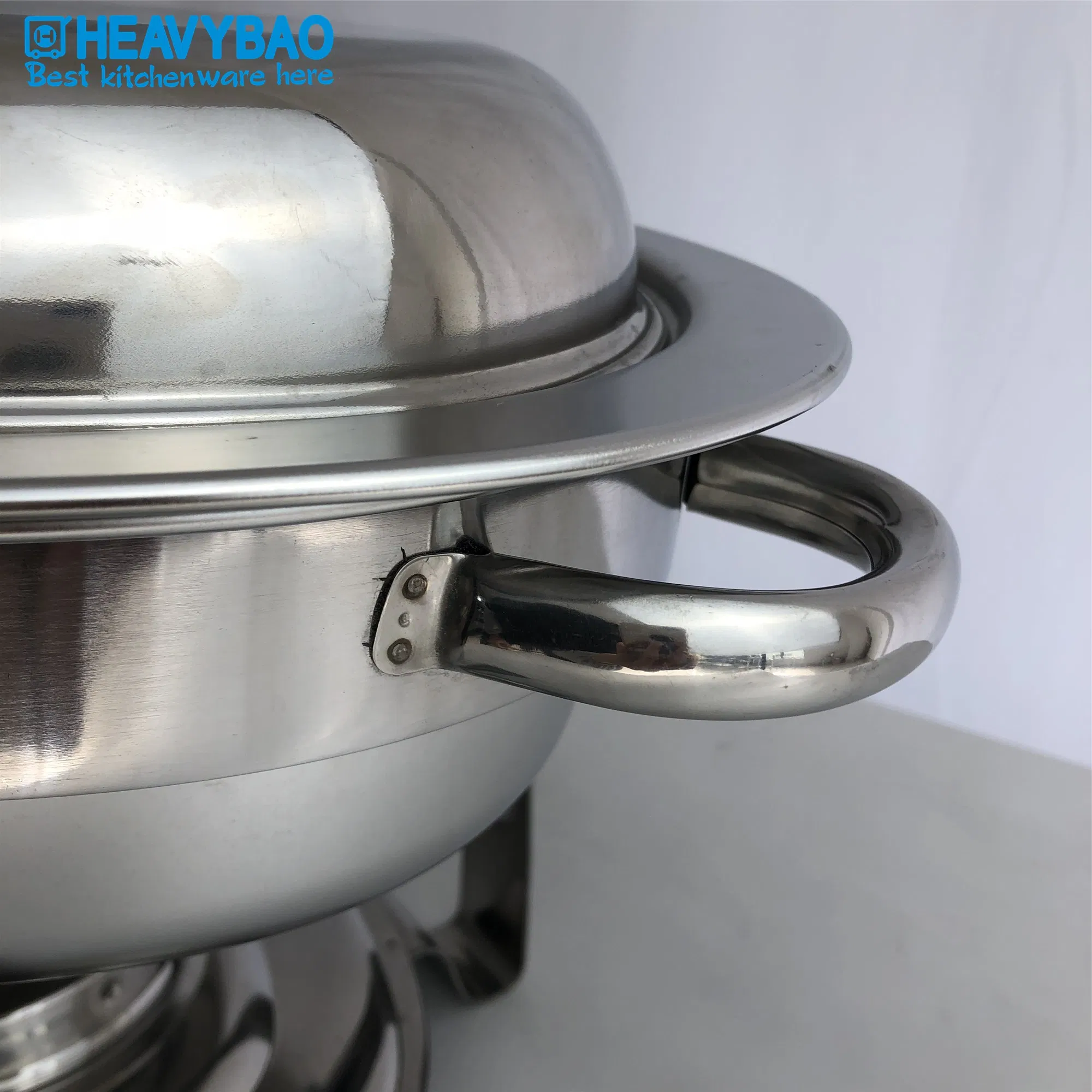 Heavybao Stainless Steel Chafing Dish with Round Top Lid