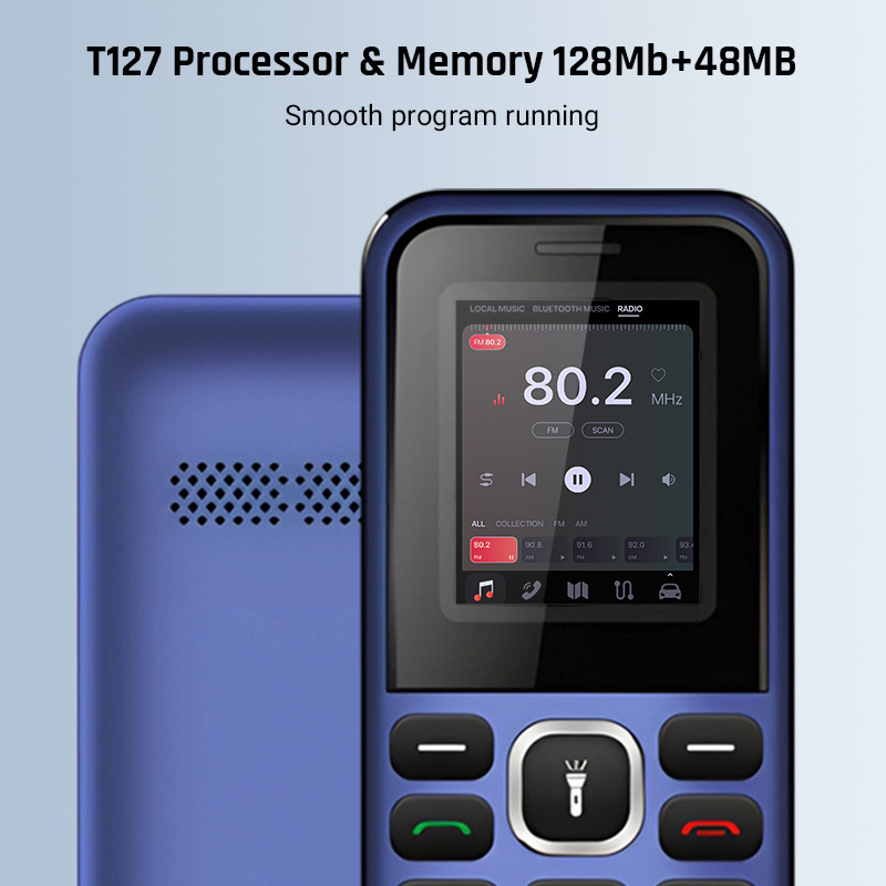Кнопочный телефон 4G с экраном 1.77 дюйма, 1400mAh