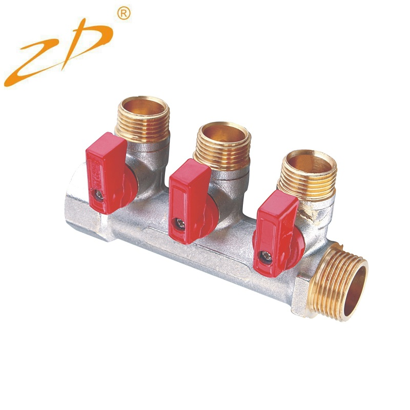 Plumbing Manifold Floor Heating System Brass Water Manifold