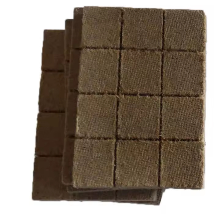 Premium Smokeless Wood Chips Brown Fire Starter Square for Long Lasting BBQ Fires