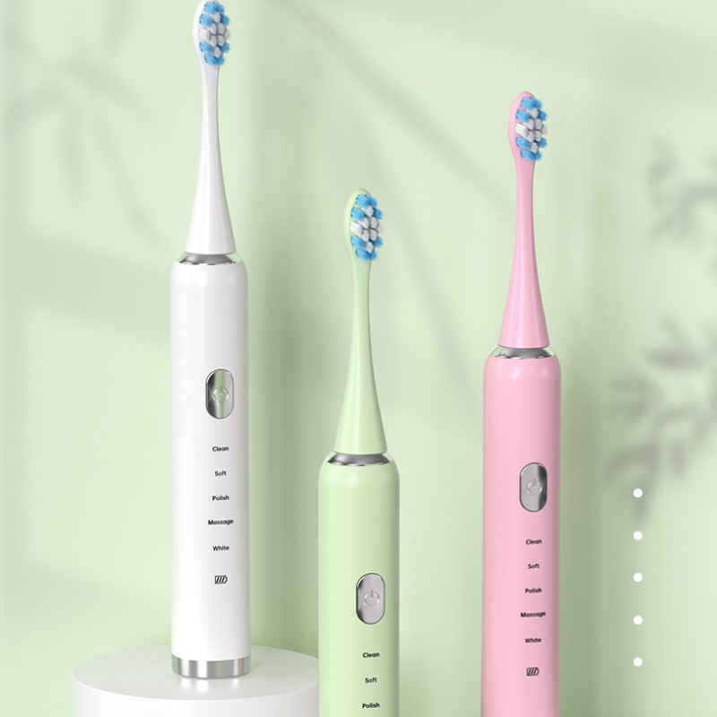 Powerful Adult Electric Toothbrush with USB Charging Capability