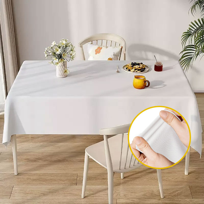 New Round Table Waterproof and Oil-Proof Dining Table Cloth, Oil-Proof, Waterproof and Anti-Slip Coffee Table Cloth