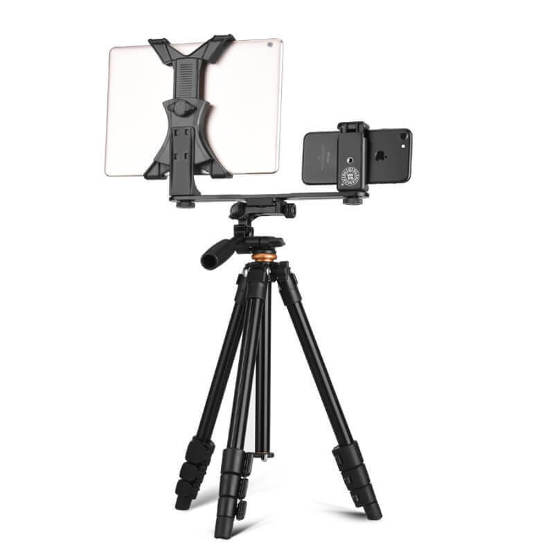 Aluminum Portable Phone Tripod with Pan Head for DSLR - Promotion Gift