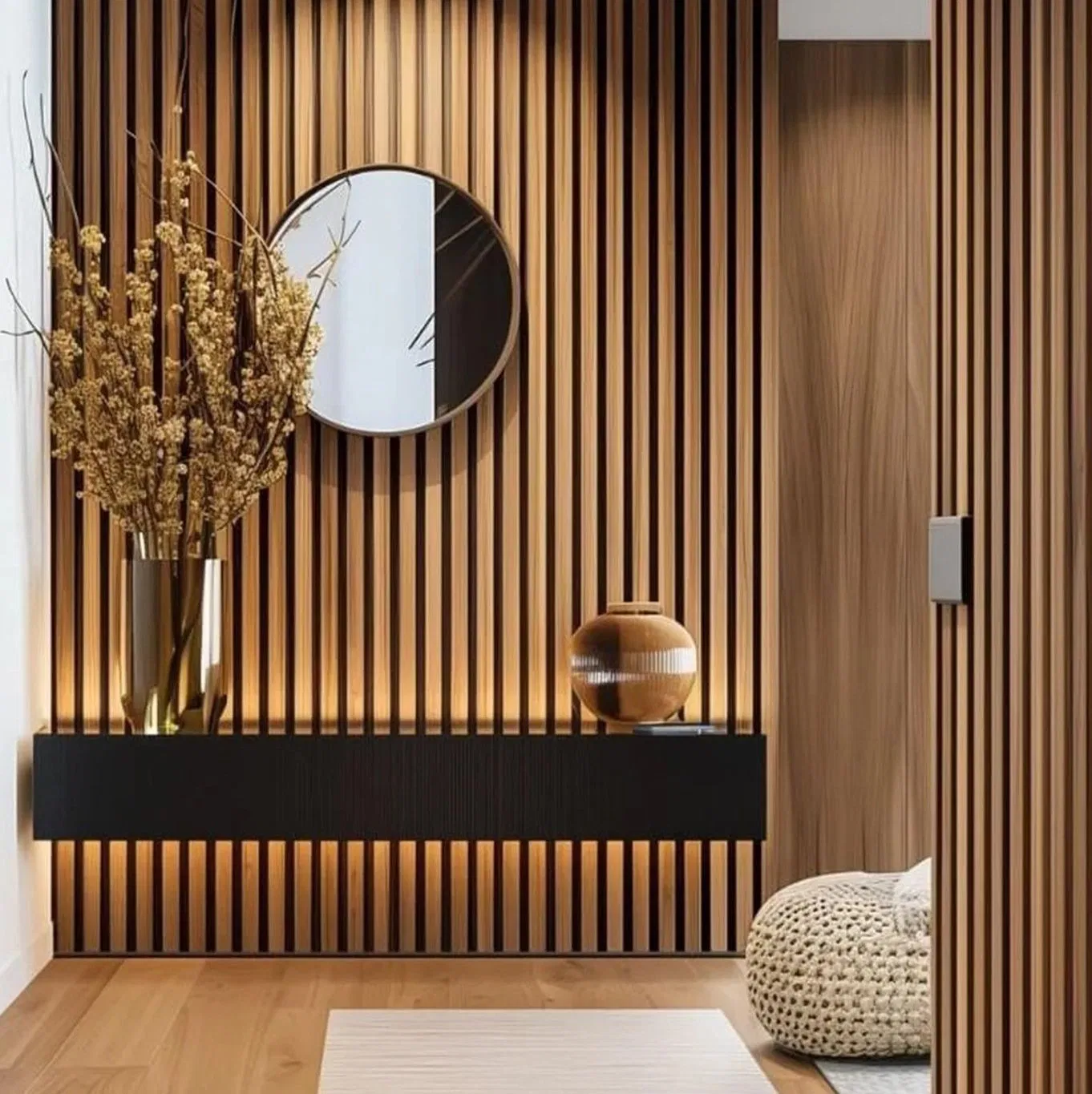 Wooden Sound Isolation Slat Acoustic Wall Panel