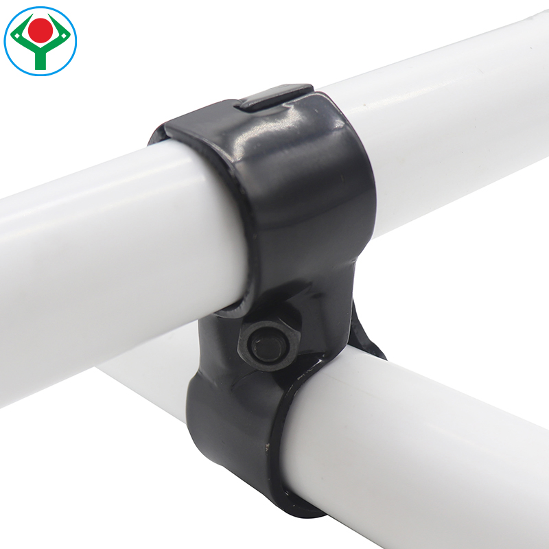Ys-6 Balck Anti Rust Metal Flexible Pipe Connector Fitting Intersection Joint Set for Lean Pipe