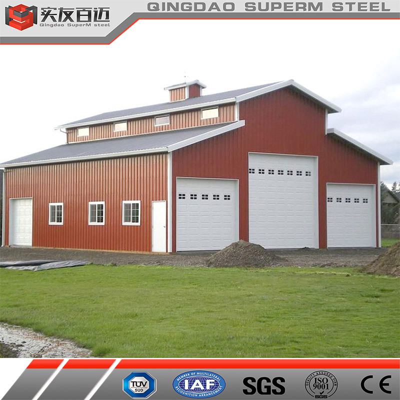 Prefab Hot DIP Galvanized Steel Structure Barn House