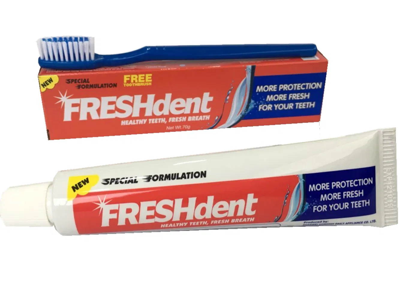 High Quality Coconut Oil Toothpaste with Brown Bottle
