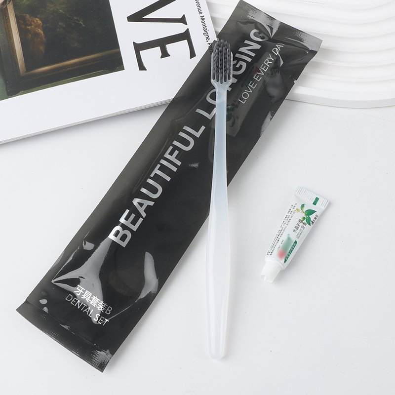 Black Transparent Luxury High-End Hotel Homestay Disposable Toiletries Set Dental Appliances Razors Care Products Combination