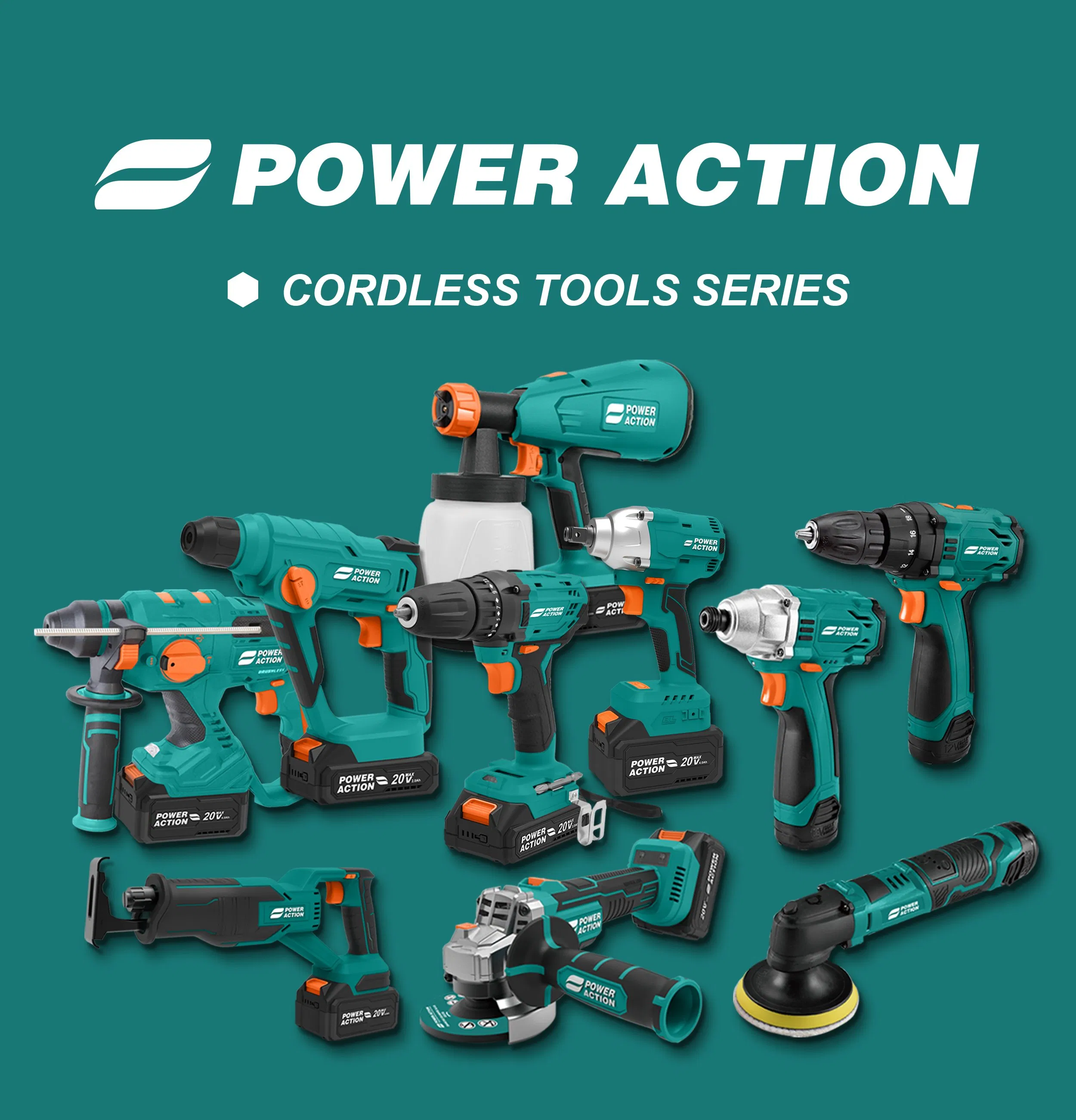 Power Action High Quality 45cc Gasoline Power Chain Saw 2400W 16 Inch Chainsaw