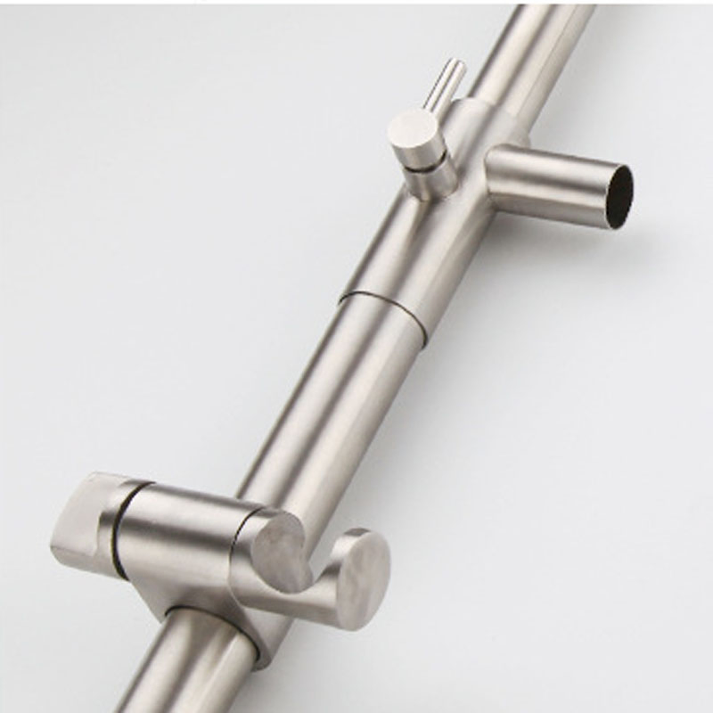 Luxury Brass Hotel Bathroom Shower Mixer 2 Handle Rainfall Shower Sets with Shower Head