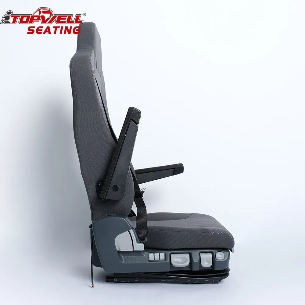 Premium ISRI 6860/875NTS Pneumatic Driver Seat with Rust-Resistant Fabric