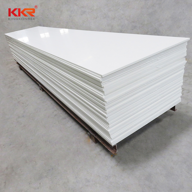 Manufacturer Koreans White Acrylic Solid Surface Raw Material Sheets