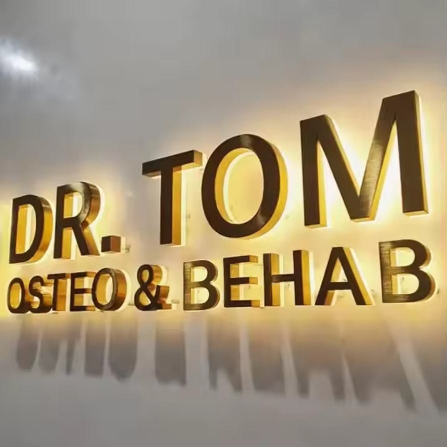 Alphabet Wall LED Sign Board Store Company Logo Signs Front Lit LED Letter Sign
