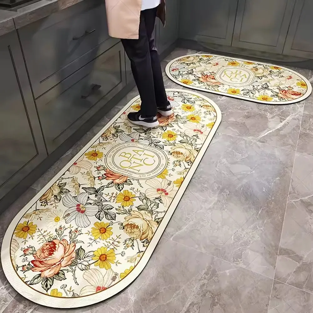 Wholesale Modern Anti-Fatigue PVC Foam Kitchen Floor Mat Novelty Design