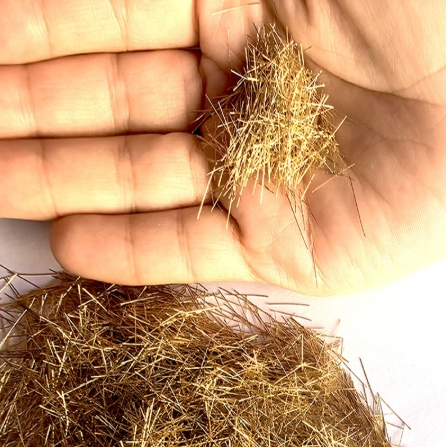 Micro Copper Coated Steel Fiber Glued Steel Fiber Copper Plating Steel Fiber