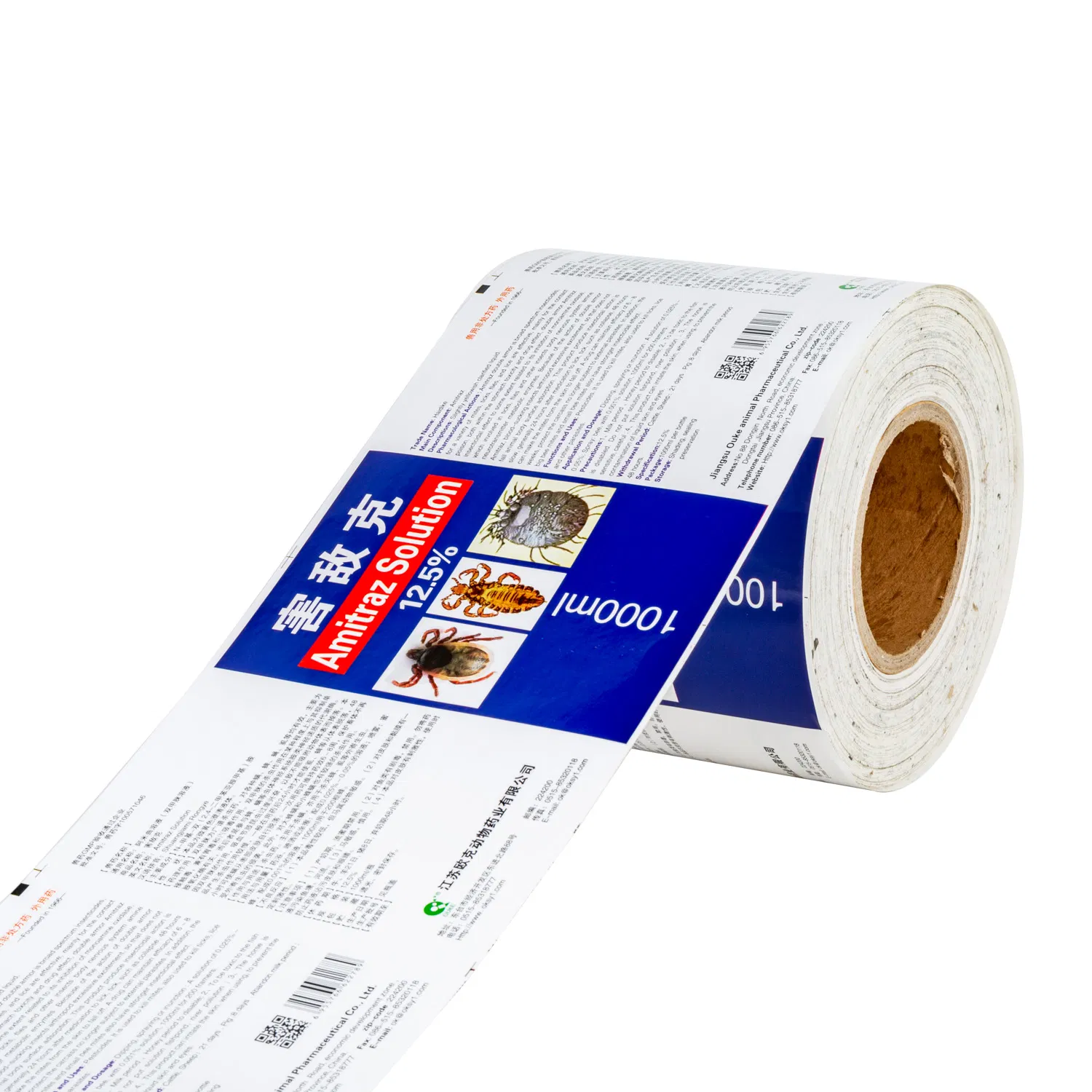 Cheap Price Printed Insecticide Pesticide Self Adhesive Bottle Label Sticker