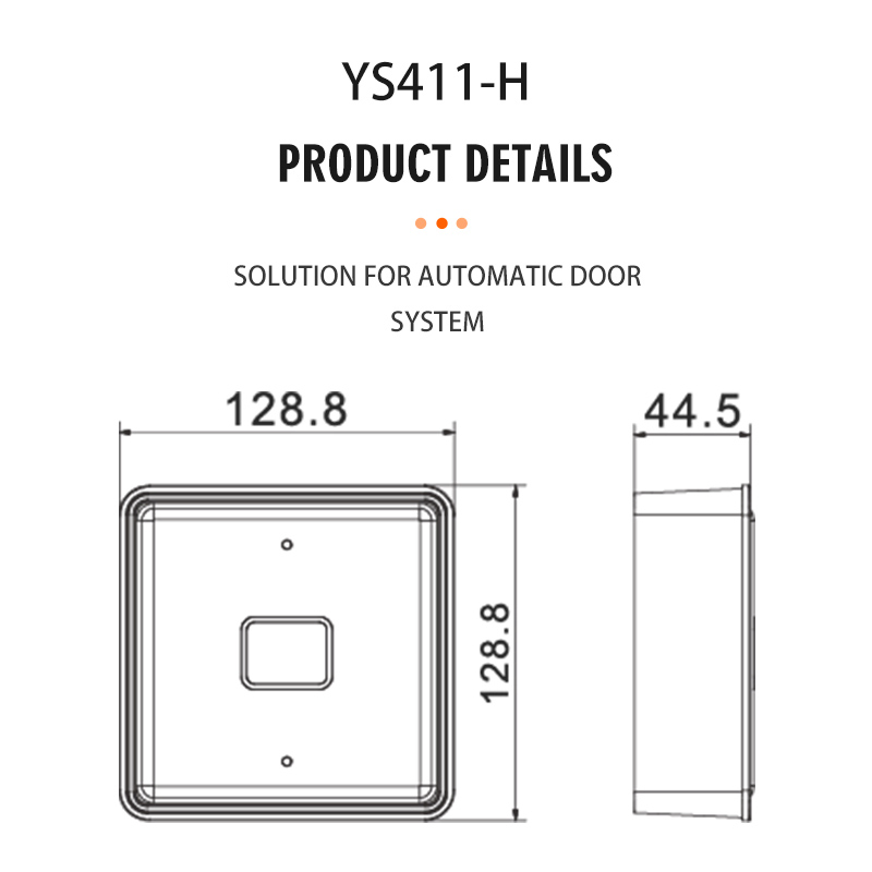 Ys411-H Automatic Door Opening Wireless Sensor Switch / Touch Button / Door Release Key Switch OEM ODM Supprot