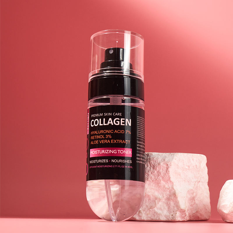 Wholesale Hyaluronic Acid 7% Retinol 3% Collagen Facial Toner Water Spray OEM Natural Moisturizing Brightening Repair Face Toner
