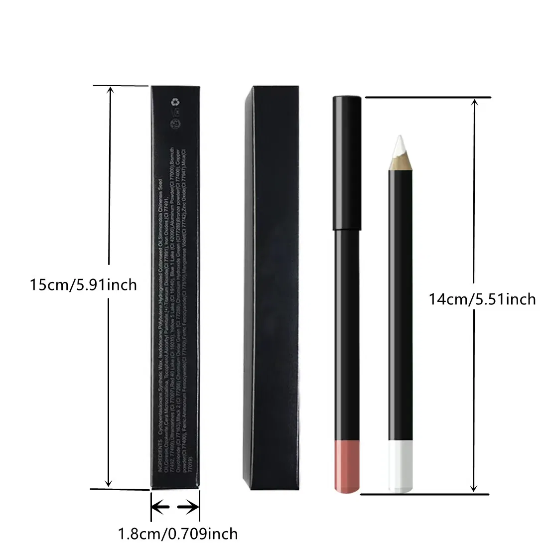 Lip Liner 20 Colors Custom Logo Vegan Cosmetics Lipliner Pencil Private Label