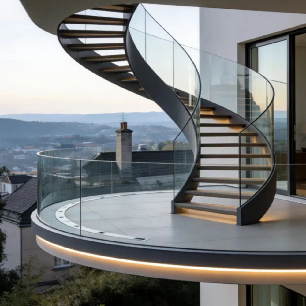 Anti-Dropping Xflg-001 Custom Ultra-Clear Tempered Sandwich Hard Glass for Corridor Railings