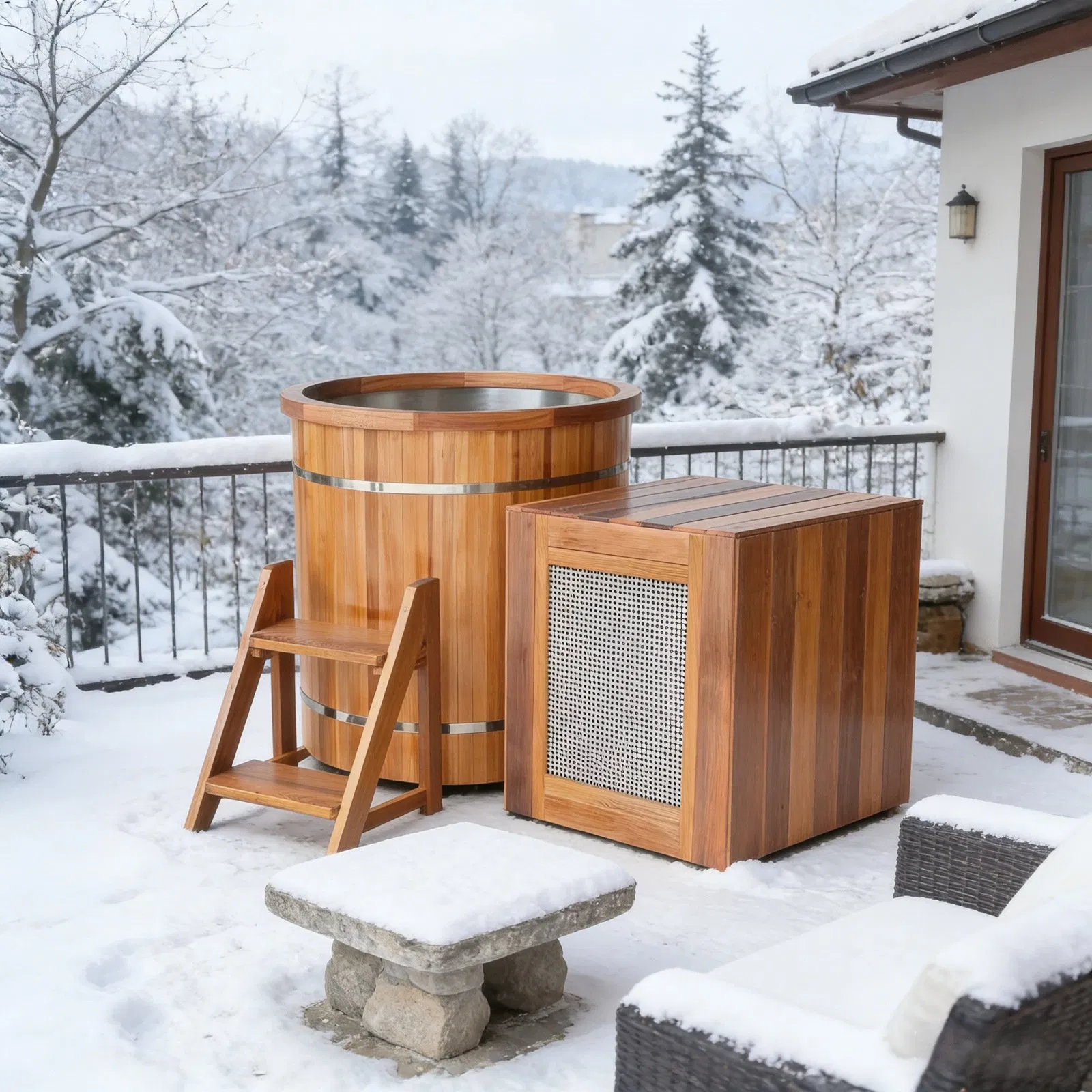 Премиальная ледяная ванна для спа и фитнеса