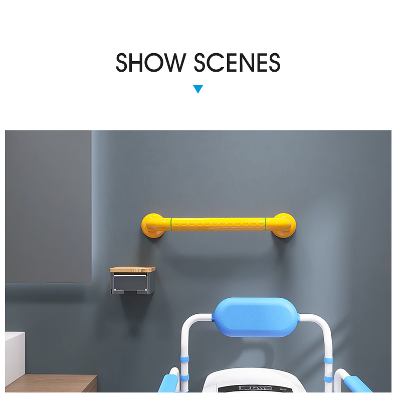 Sturdy Rust Proof Wall Mounted Handrail for Bathroom Shower Safety and Support Grab Bars