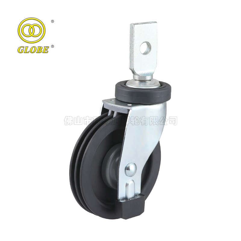 Globe 5inch 125mm Shopping Trolley Wheels Cheap Shopping Cart Caster for Supermarket