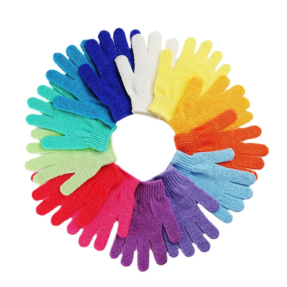 Wholesale Cheap Nylon Material Finger Bath Glove