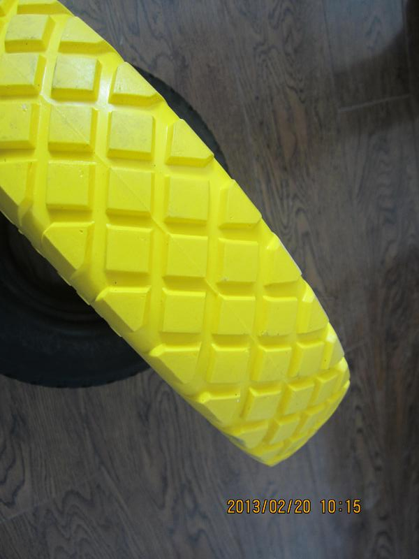 4.00-8 PU Foam Filled Wheelbarrow Wheel