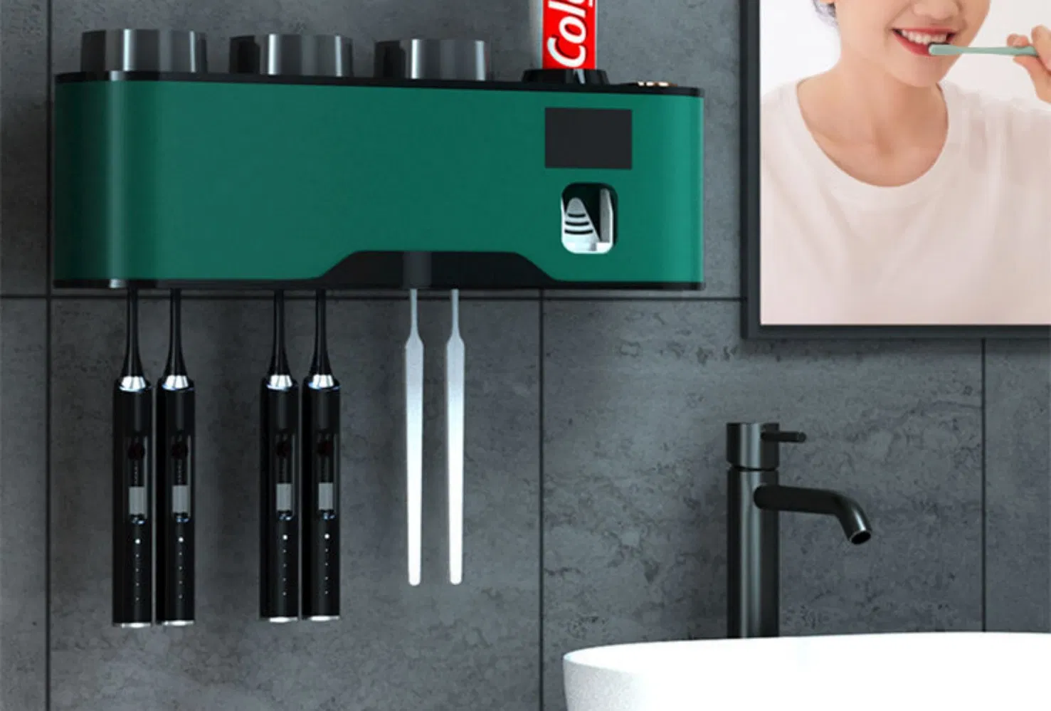 Bestselling Efficient Bathroom Accessories Easy to Clean UV Toothbrush Sanitizer Holders