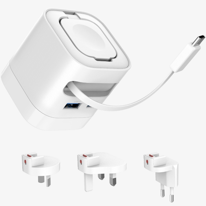 Беспроводной зарядник GaN 65W для телефона и часов