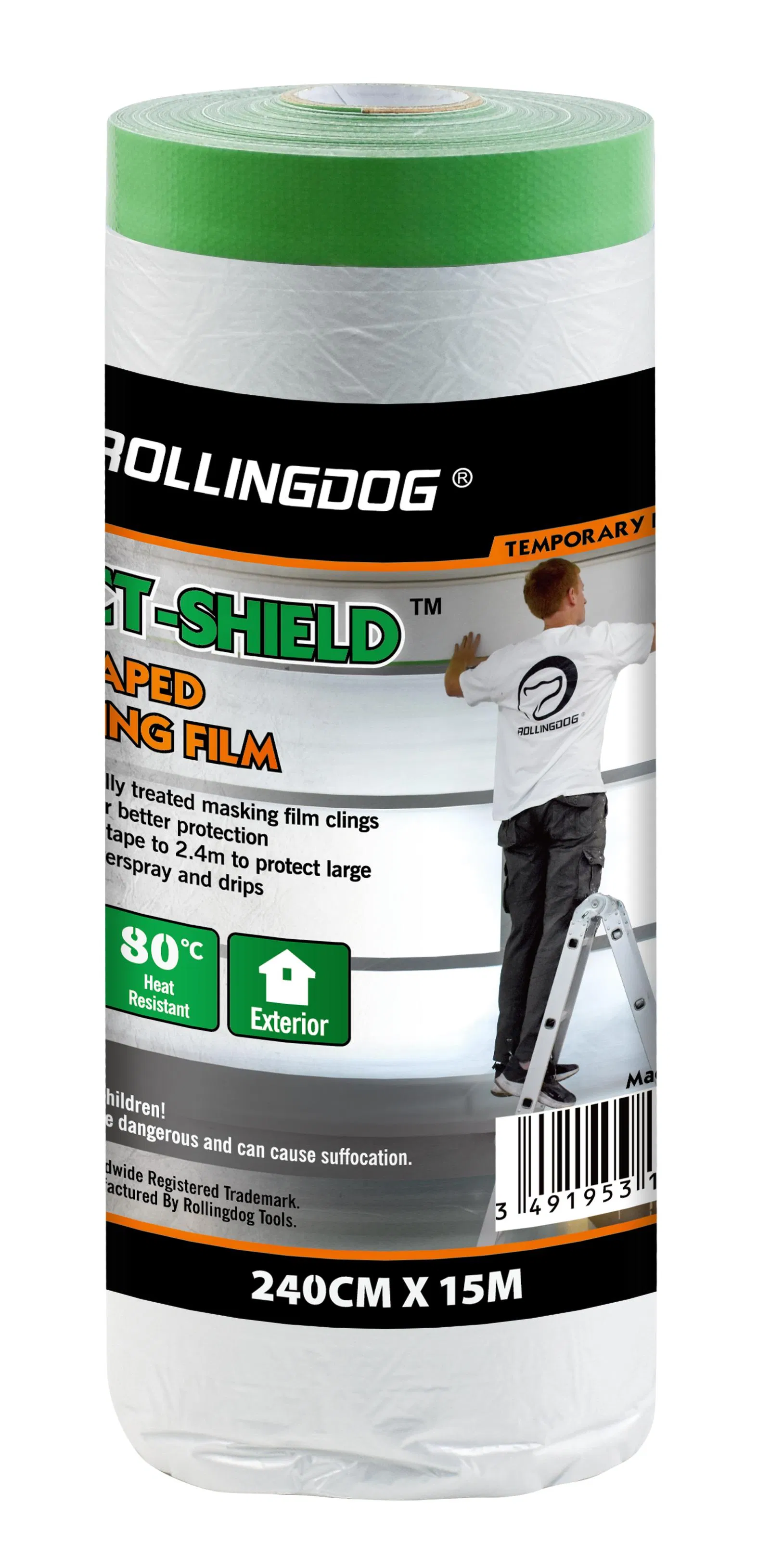 Rolingdog-PRO 80505 Pre-Taped Masking Film 240cm