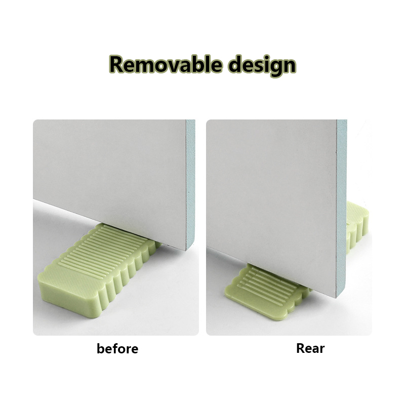 Silicone Door Wedge Block Wall Floor Protector Stops Stoppers