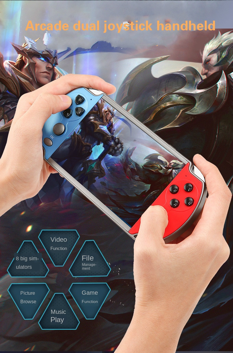 Портативная консоль X7 4.3 дюйма для GBA, NES, SNES