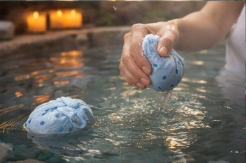 Blue Floating SPA Balls for Hotel SPA Service Oil Absorption Health
